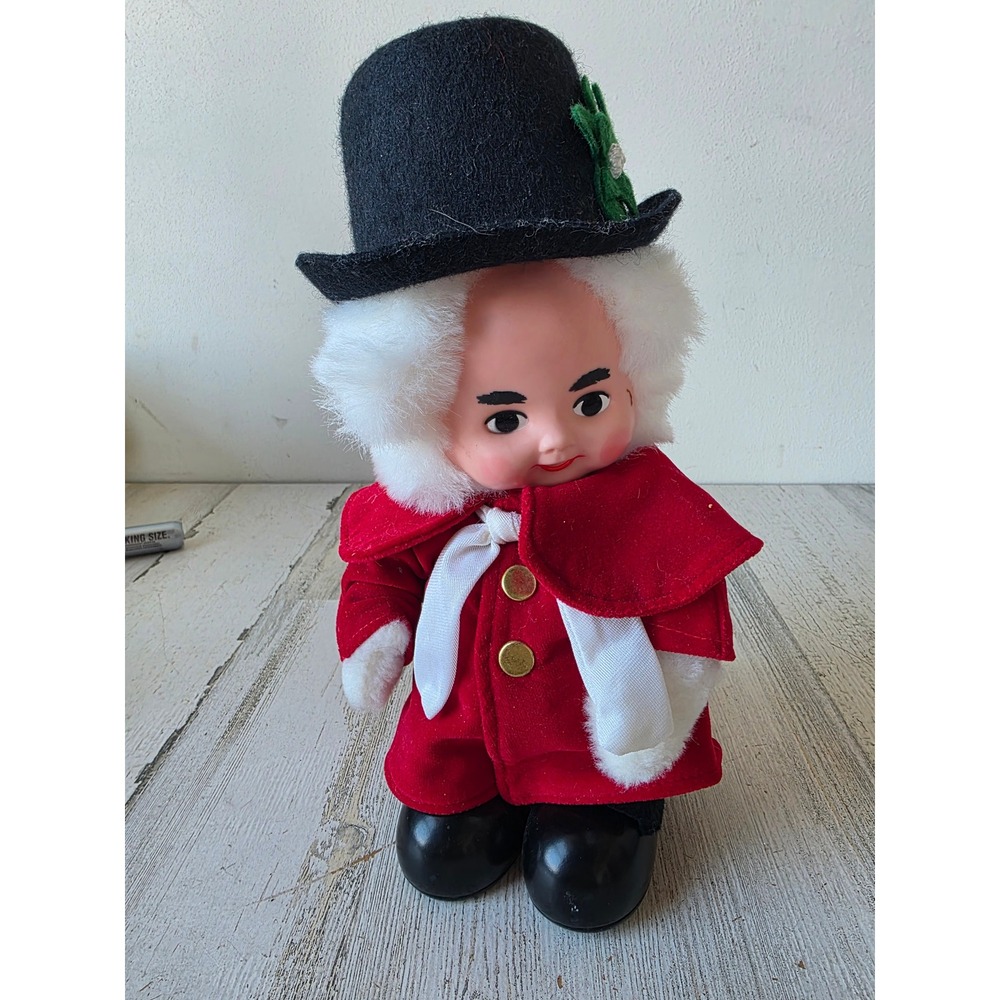 Vintage Marshall field Uncle mistletoe working rare wind up animated musical top